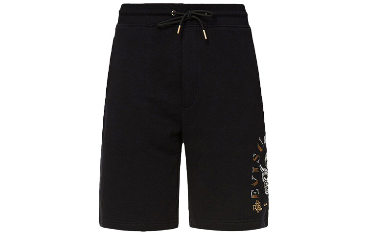 

Повседневные шорты мужские черные Evisu, черный