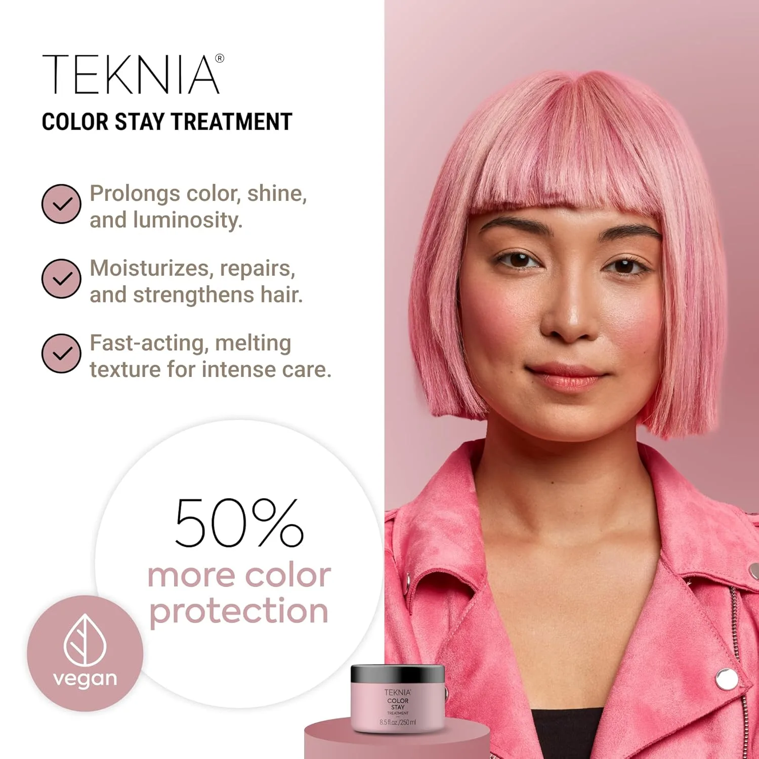 Lakmé Teknia Color Stay Hair Treatment, маска для окрашенных волос, безопасная для окрашенных волос. 251 мл (1 шт.) — фото 2