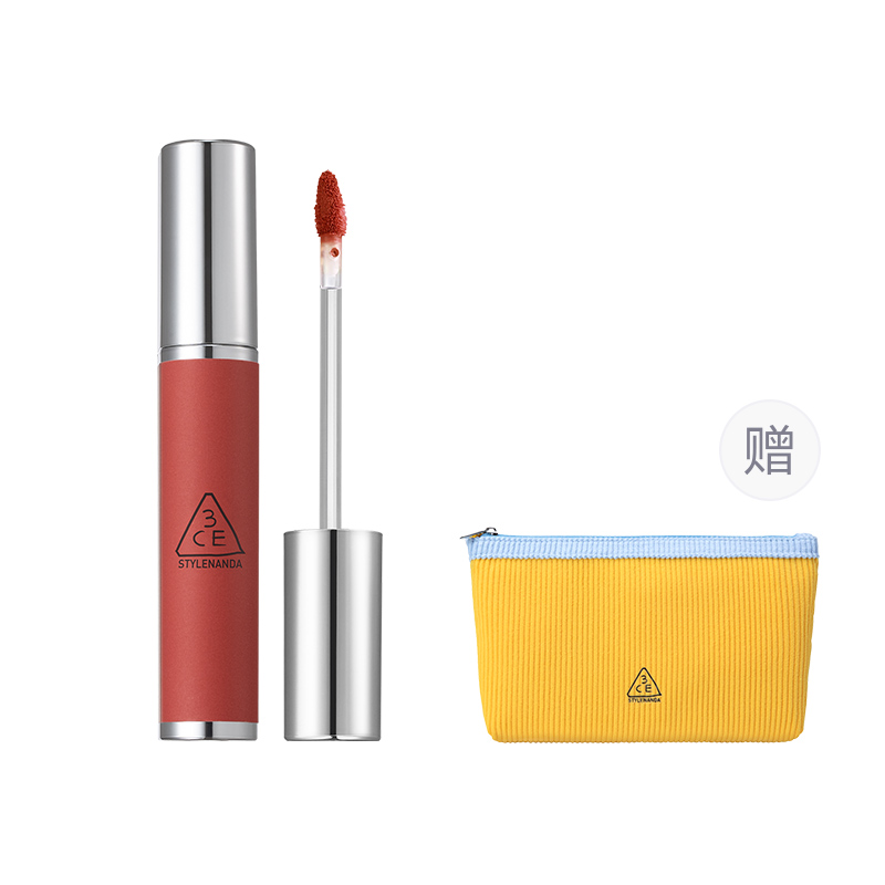 3CE Матирующий блеск для губ Milk Lip Mud Iron Rust Brownie, легко растушевывается, стойкий — фото 4