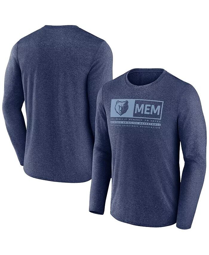 

Футболка мужская Heather Navy Memphis Grizzlies для трехочковой игры Fanatics