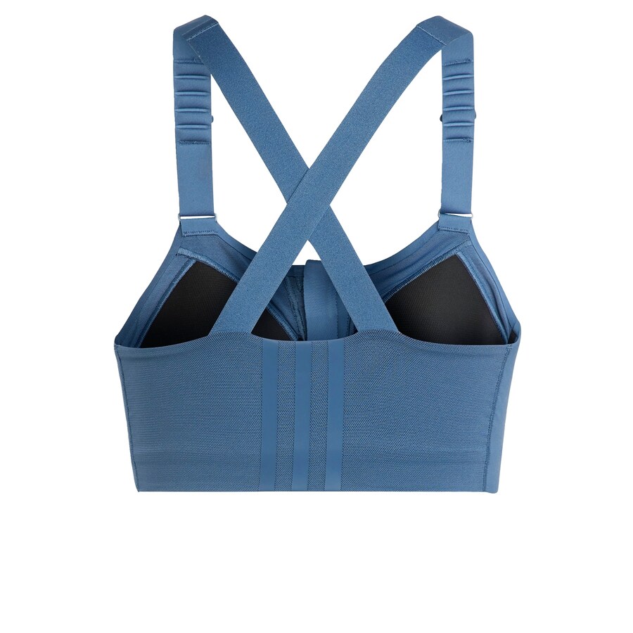 Спортивный бюстгальтер с высокой поддержкой ADIDAS SPORTSWEAR Tlrd Impact Luxe High-Support Zip, синий — фото 3