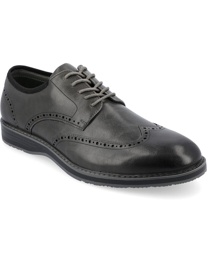 

Мужские гибридные модельные туфли из пеноматериала Ozzy Wingtip Tru Comfort Vance Co., серый