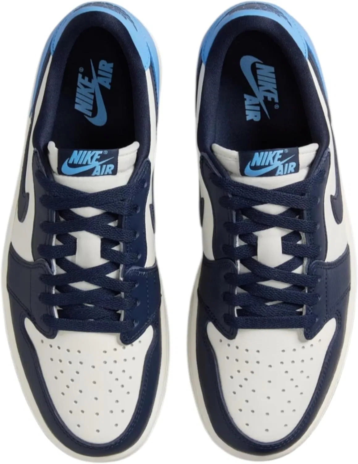 Мужские кроссовки Nike Air Jordan 1 Retro Low OG, Obsidian/University Blue/Sail — фото 4