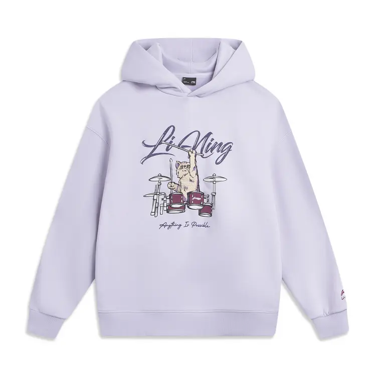 

Толстовка Sports Life Collection женская морская соль пурпур LINING, фиолетовый