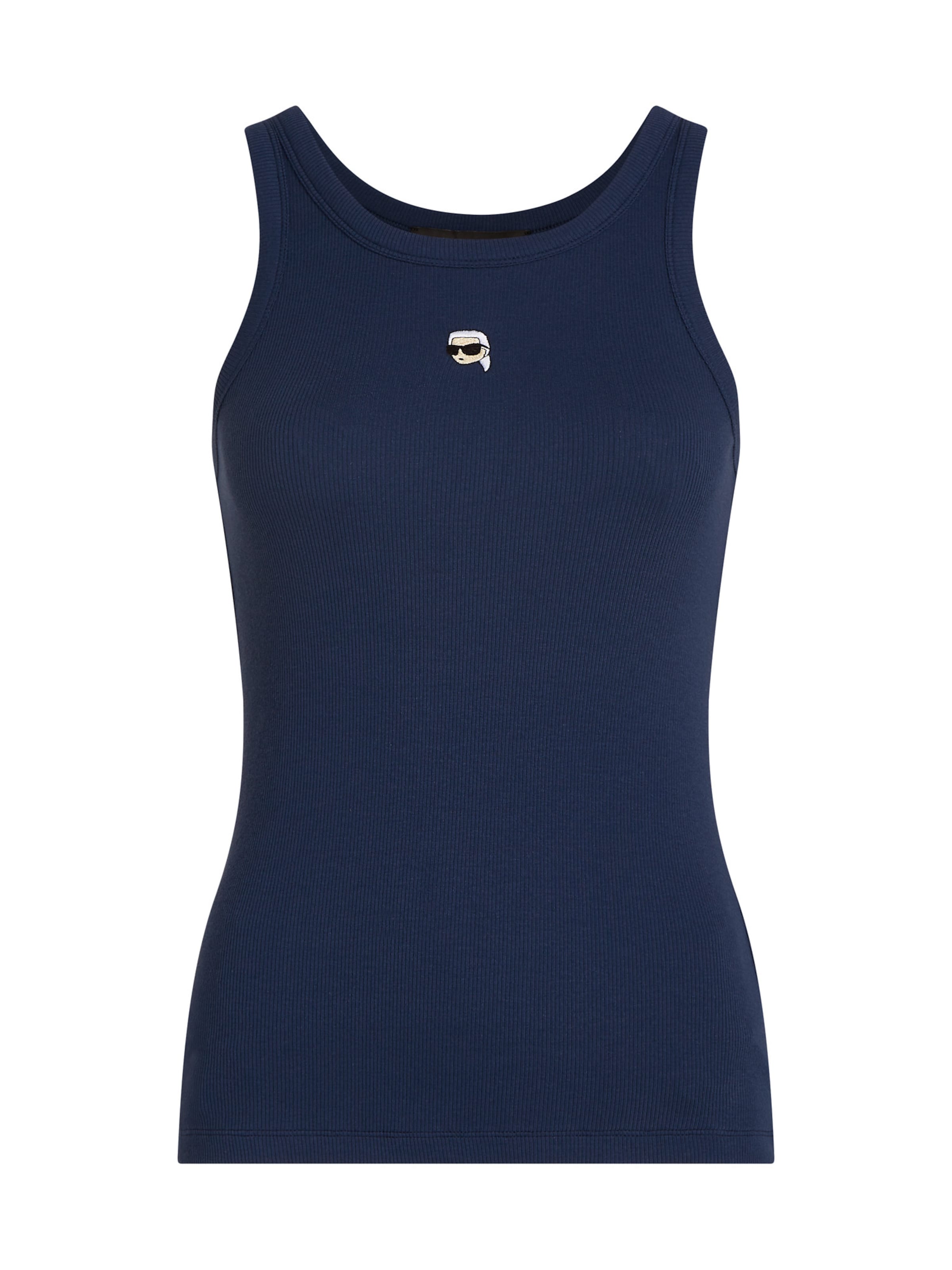 

Karl Lagerfeld Топ 'Ikon' в темно-синем цвете