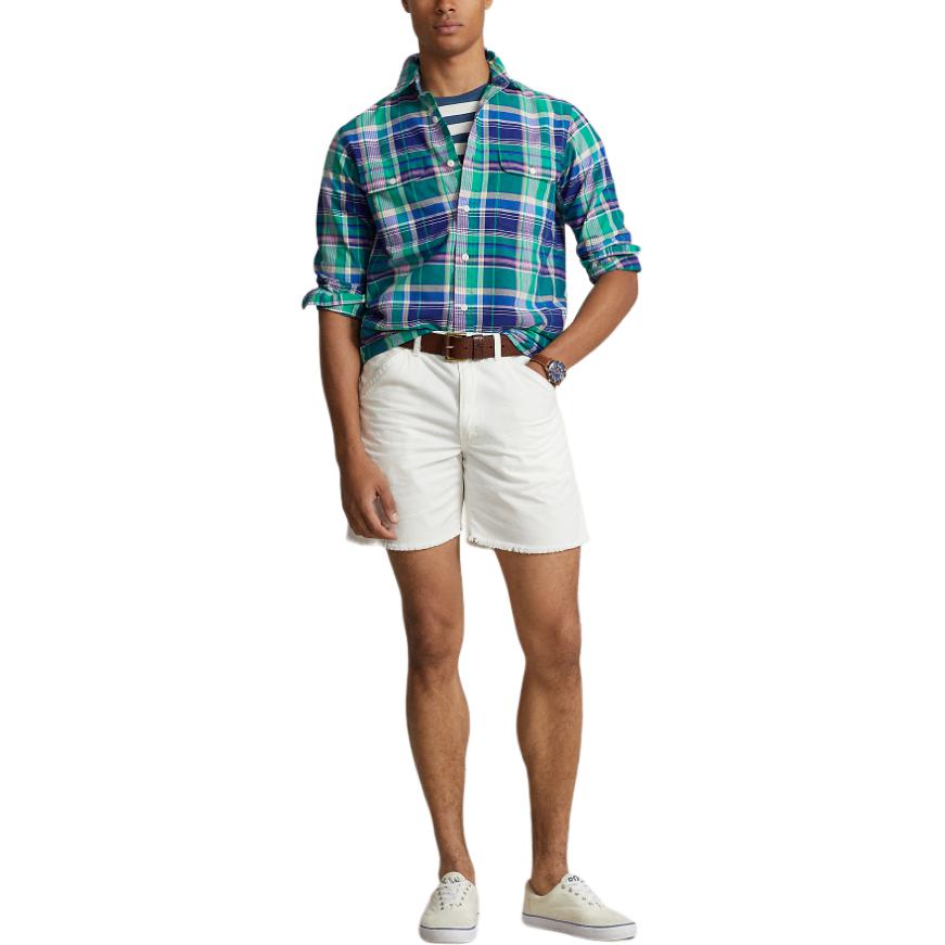 Длинный рукав клетчатая рубашка Polo Ralph Lauren, мультиколор — фото 4