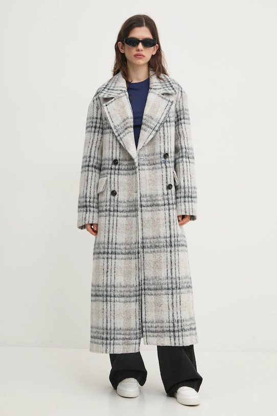 

Пальто с добавлением шерсти Tommy Jeans, серый