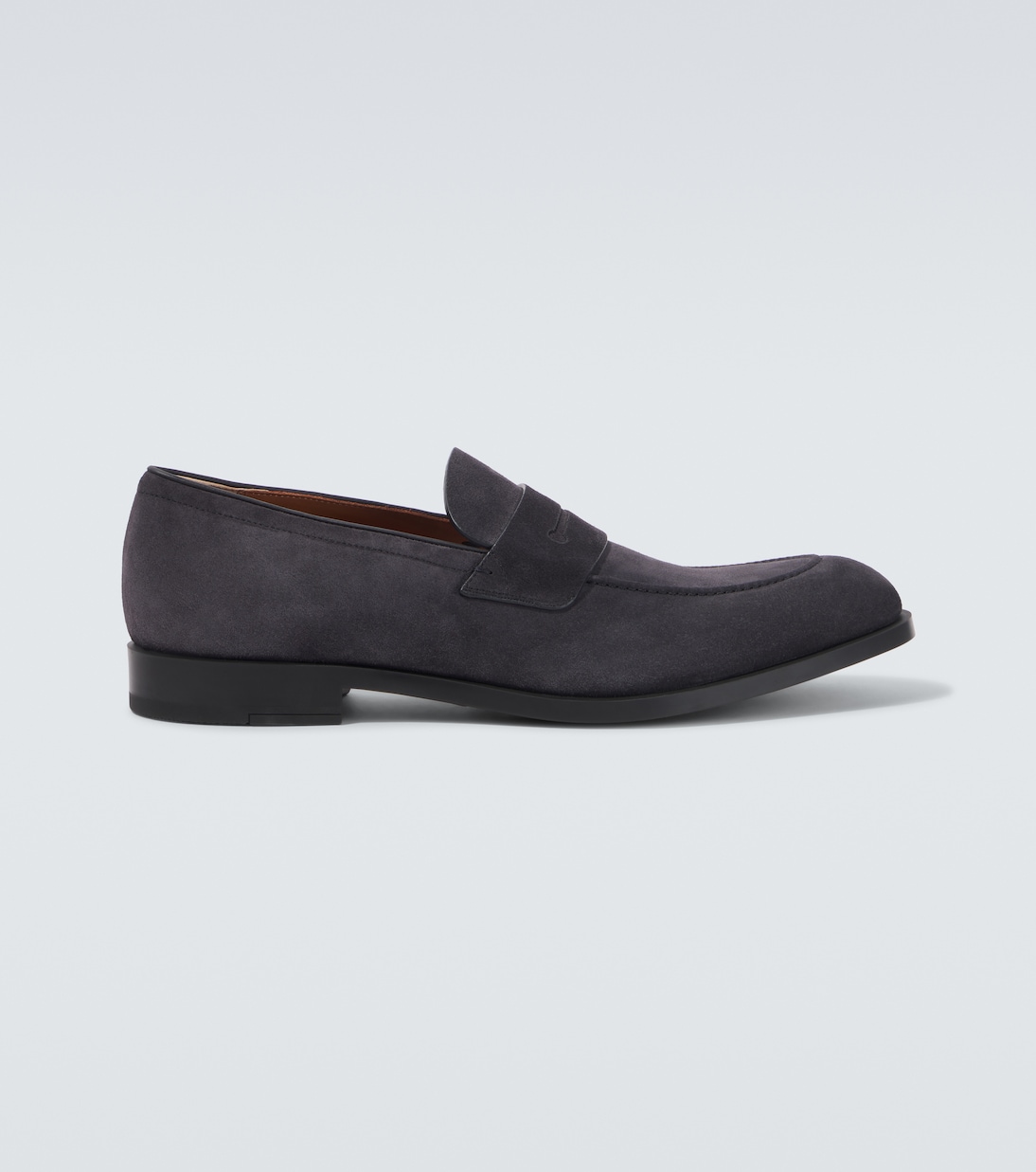 

Новые классические кожаные пенни-лоферы Zegna, темно-синий