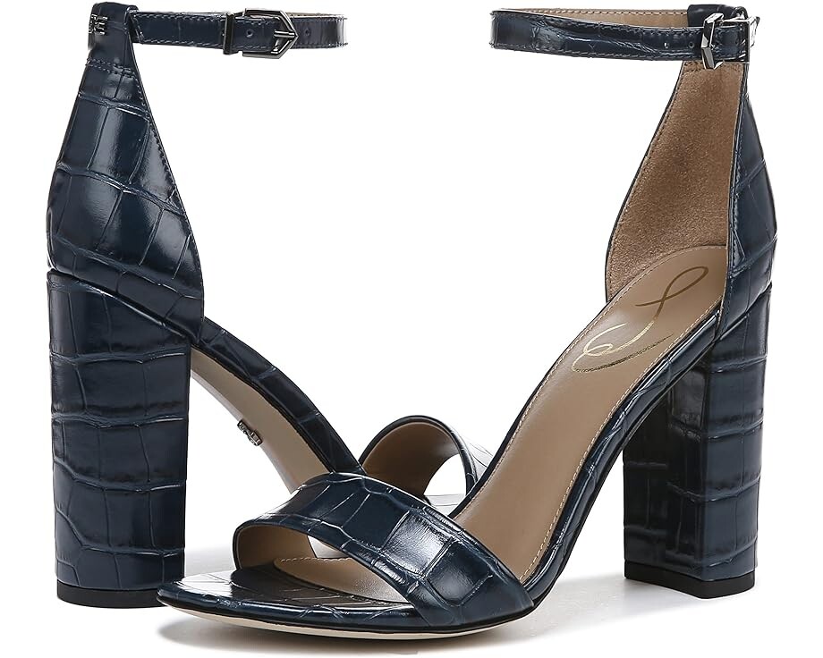 

Туфли Sam Edelman Yaro Ankle Strap Sandal Heel, темно-синий