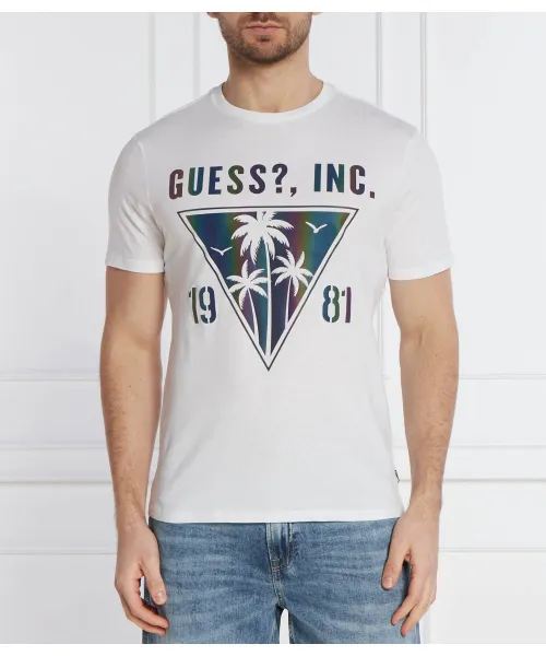 

Футболка Slim fit Guess Jeans, белый