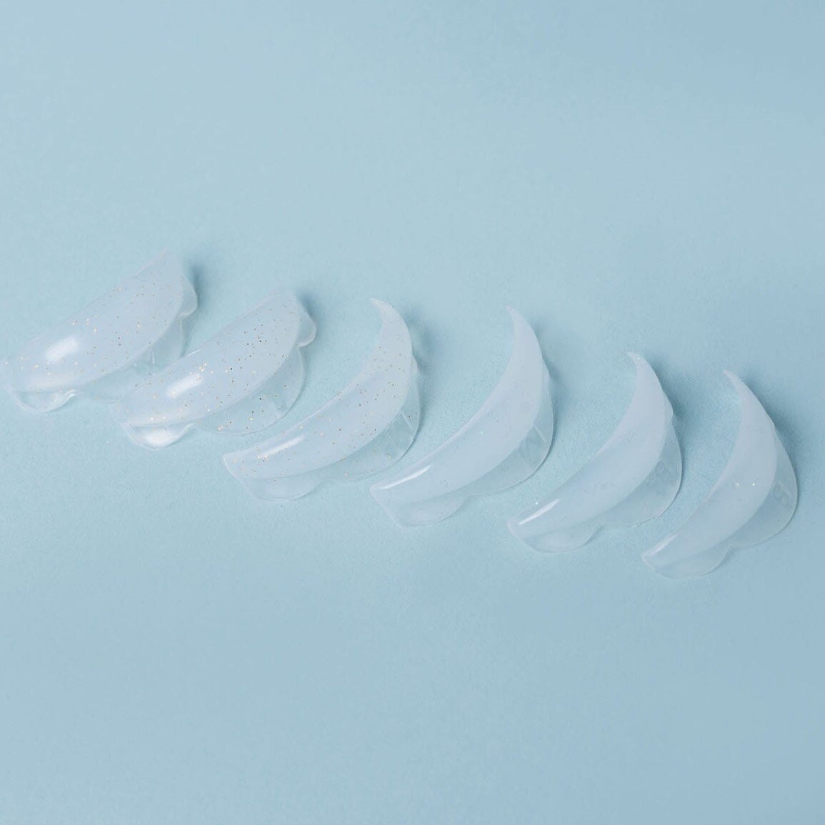Wonder Lashes, Силиконовые ролики для лифтинга и ламинирования ресниц с блестками, М — фото 4