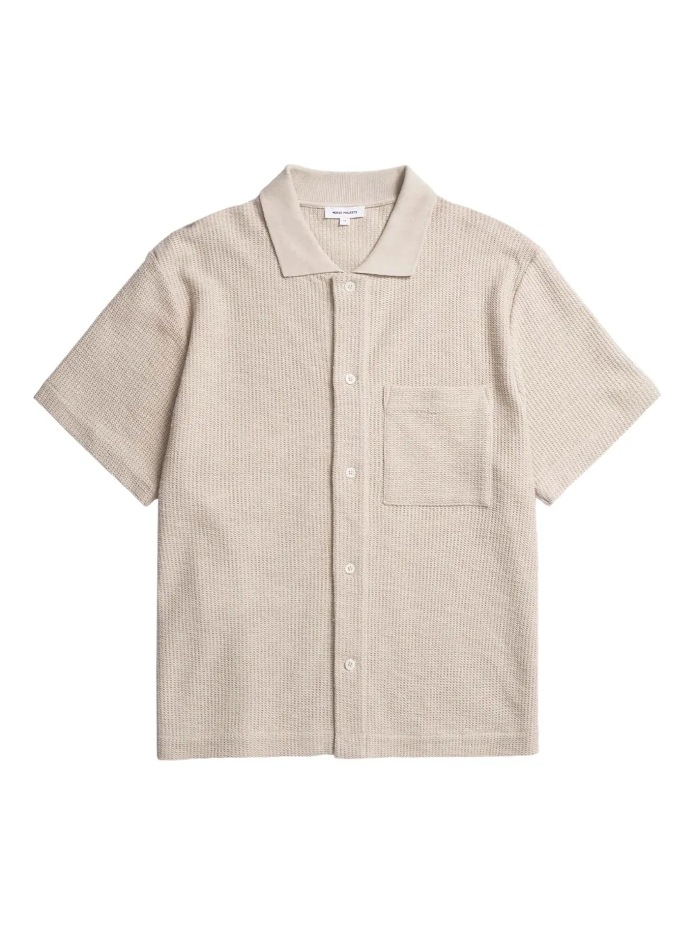 

Рубашка с вафельной текстурой Norse Projects, нейтральный