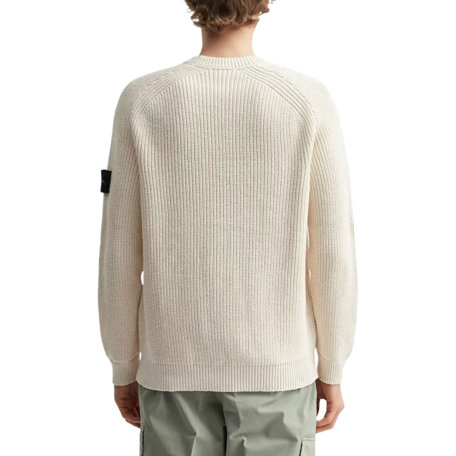 Свитер с логотипом Stone Island Ivory — фото 4
