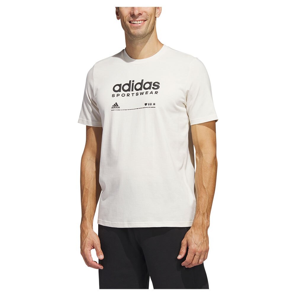 

Футболка с коротким рукавом adidas Lounge, белый