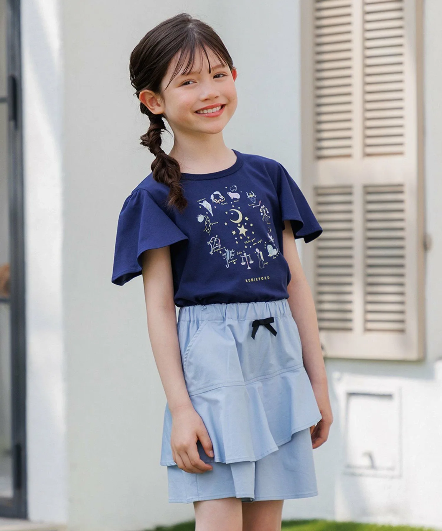 Футболка с изображением 12 созвездий Kids Suite, Navy [075]