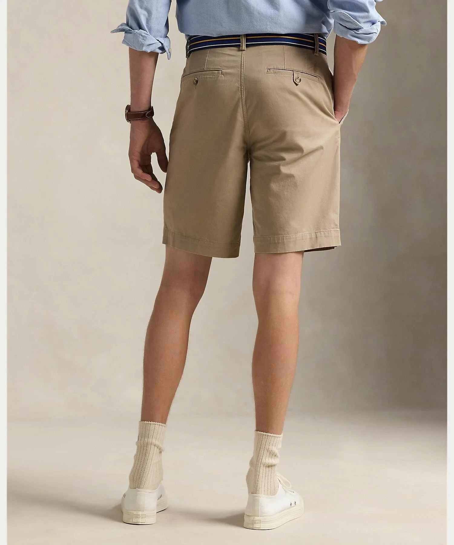 Эластичные шорты классического кроя Polo Ralph Lauren, 270 Brown — фото 4