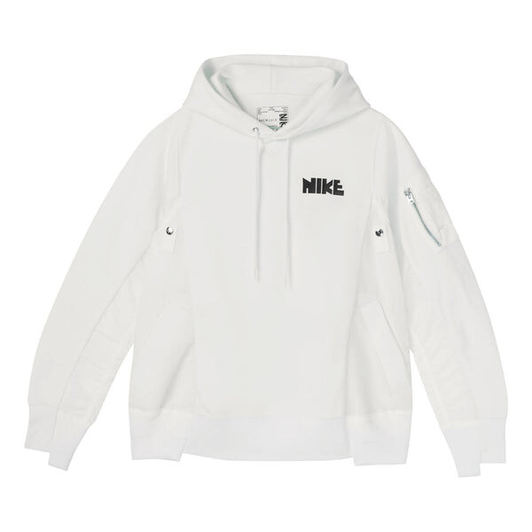 

Толстовка x sacai hoodie 'white' Nike, белый