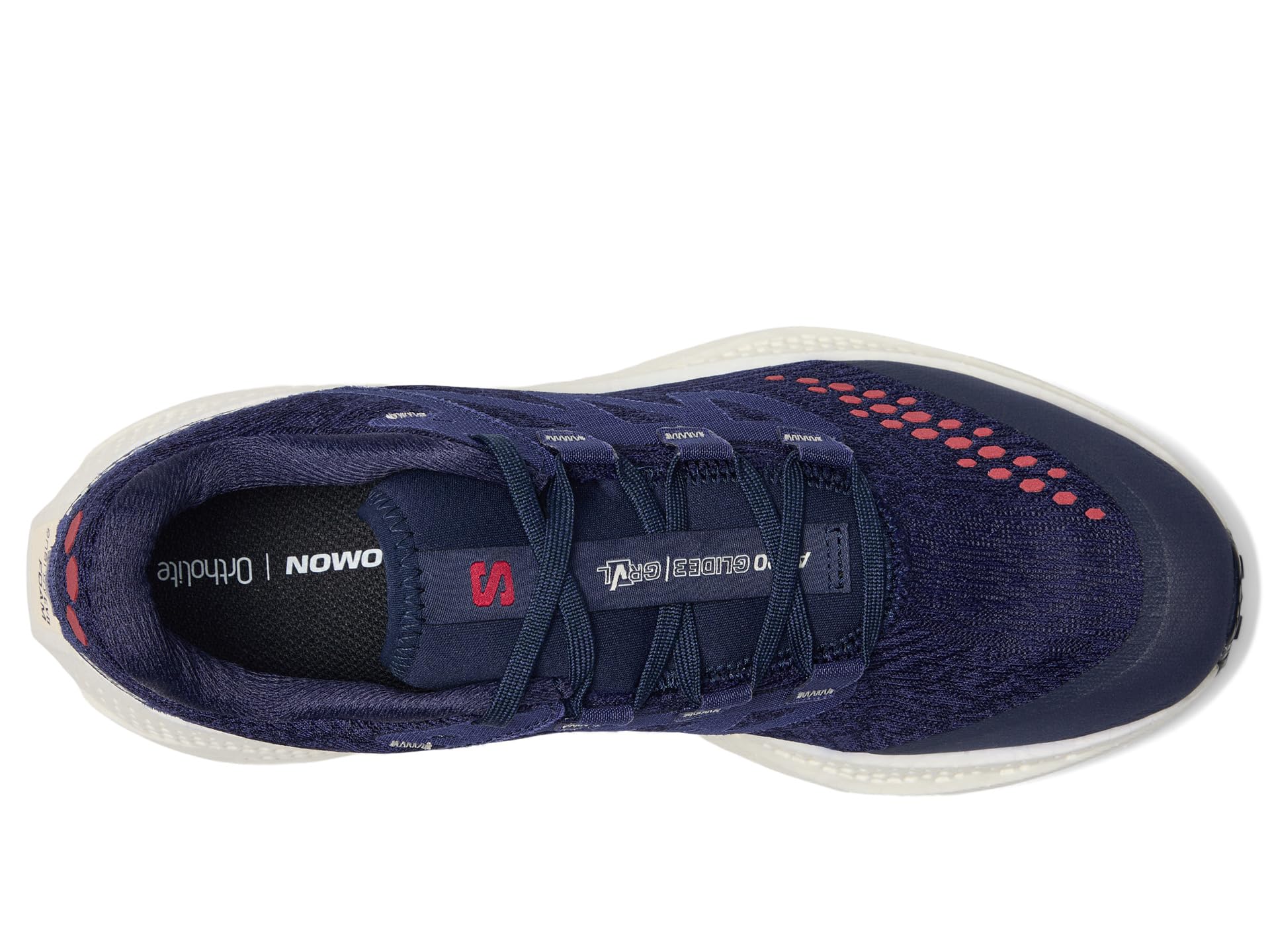 Кроссовки Salomon Aero Glide, цвет Astral Aura/Vanilla Ice/Haute Red — фото 2