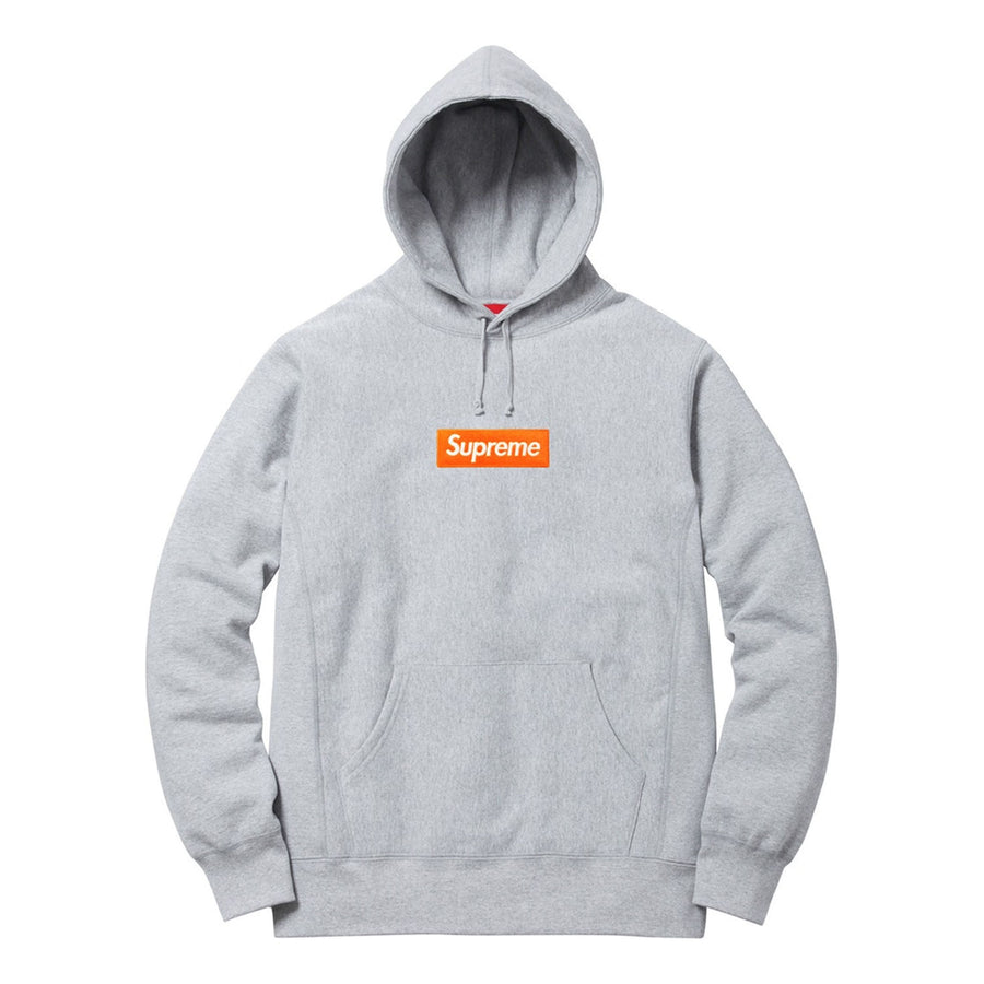 

Худи Supreme FW17 Box Logo Hooded Sweatshirt Heather Grey Bogo, серый