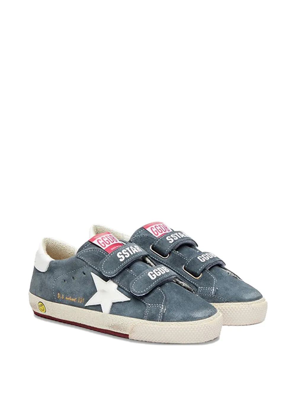 

Кеды с липучкой и нашивкой в виде звезды Golden Goose Kids, синий