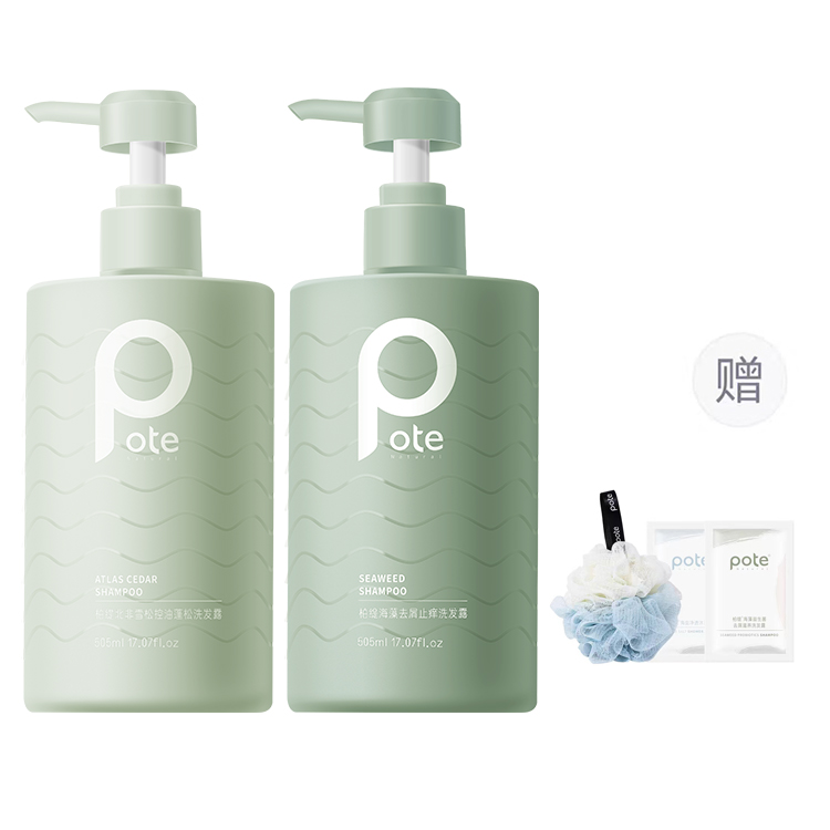 

Шампунь для объема и контроля жирности с кедровым маслом глубокое очищение 200ml/505ml/780ml/800ml POTE