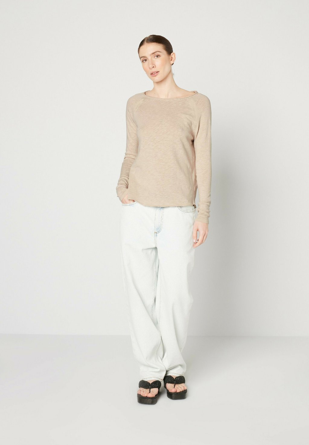

Топ с длинными рукавами FEMME SONOMA American Vintage, бежевый