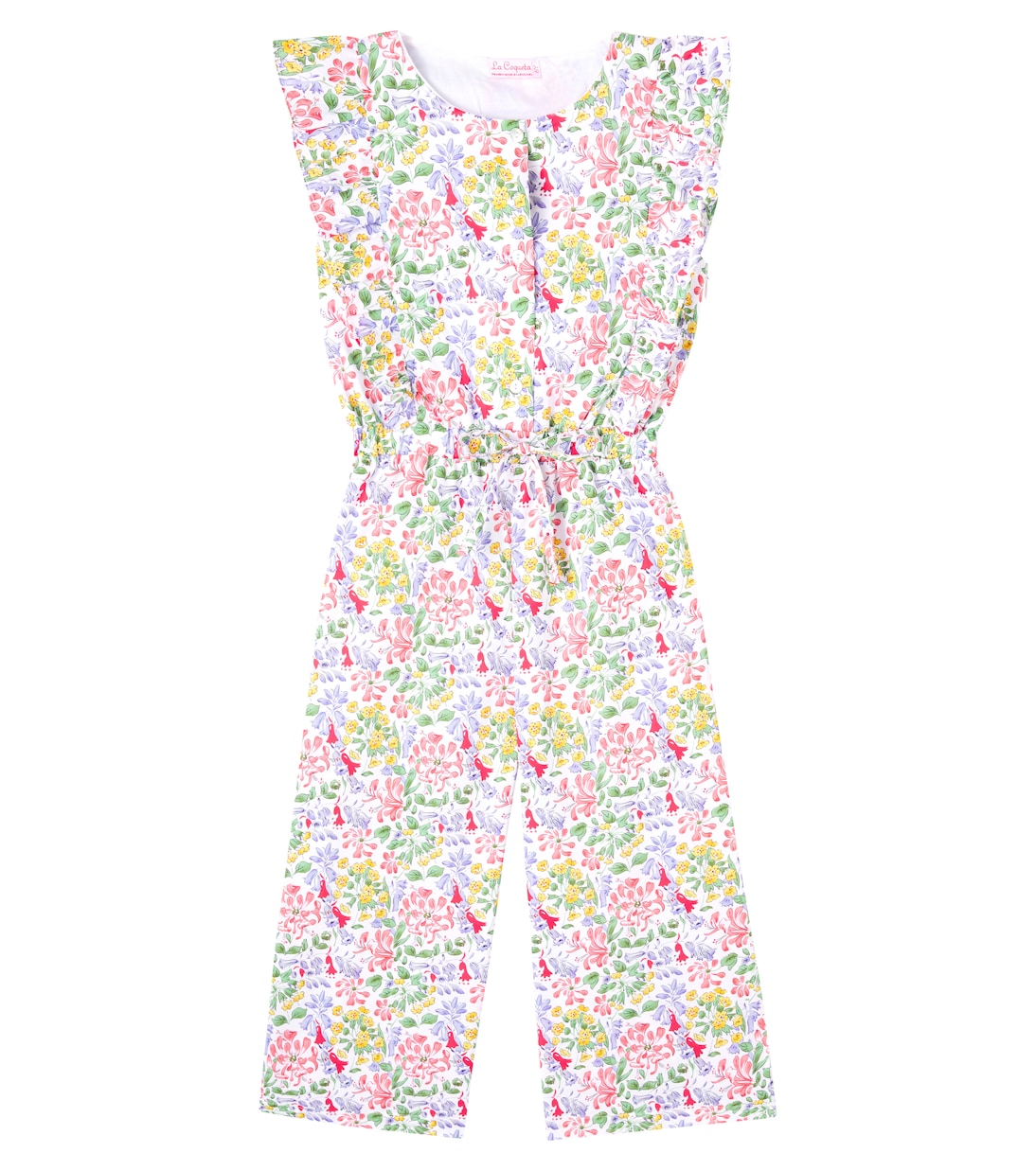 

Цветочный хлопковый комбинезон La Coqueta, Red floral