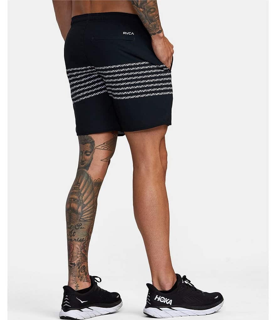 

RVCA Yogger Performance Stretch 17 Прогулочные шорты с принтом по внешнему шву, мультиколор