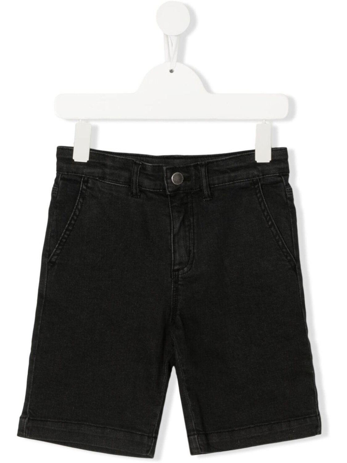 

Stella McCartney Kids джинсовые шорты прямого кроя, черный
