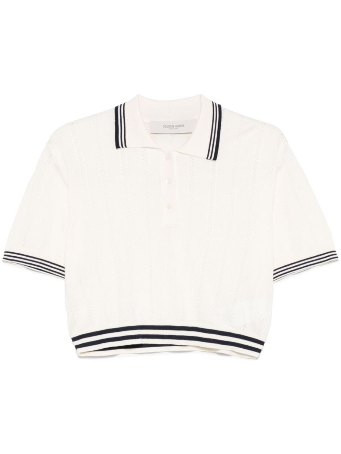 

Golden Goose рубашка поло со стразами, нейтральный цвет