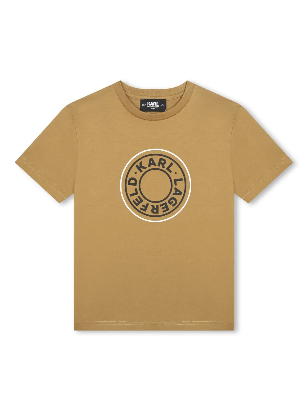 

Футболка с логотипом KARL LAGERFELD KIDS, коричневый