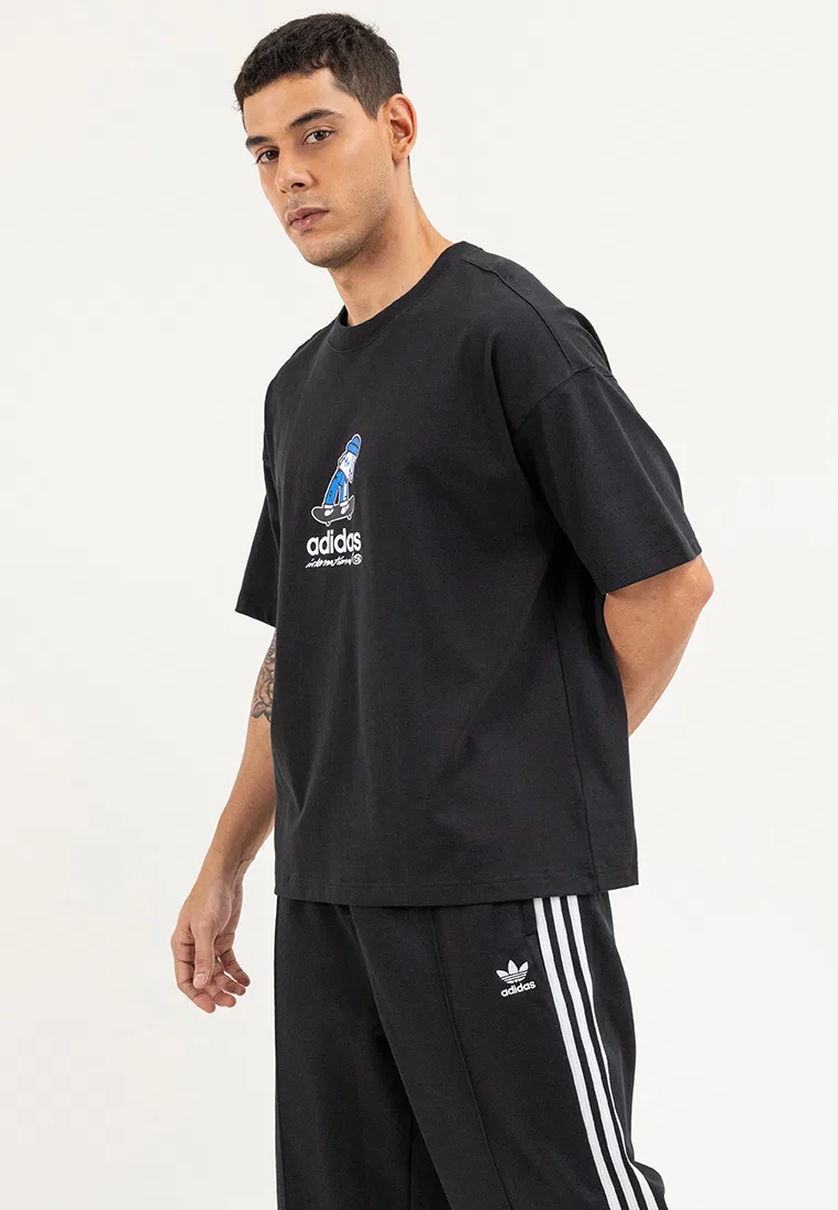 Футболка с коротким рукавом, городской стиль, City Skate Adidas, черный — фото 2