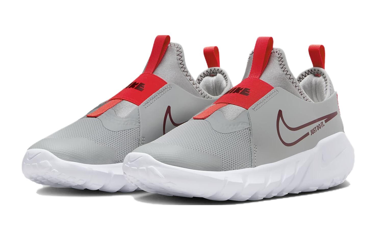 Кроссовки Nike Flex Runner 2 GS 'Light Smoke Team Red', серый — фото 3
