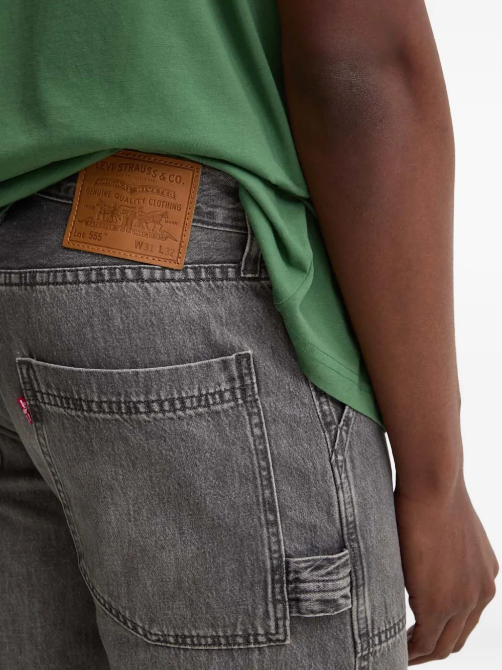 Джинсы 555 с накладными карманами Levi'S, серый — фото 4
