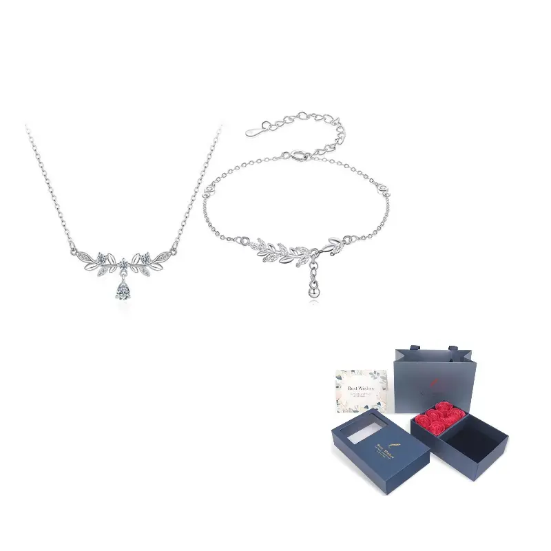 

BAILIJIN Колье из серебра 999 с цирконом унисекс