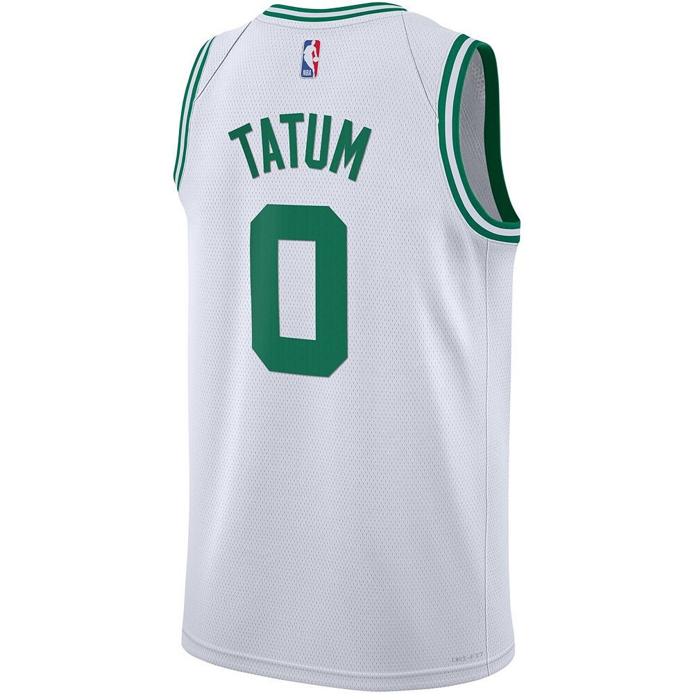 Молодежная белая майка Nike Jayson Tatum Boston Celtics Swingman — Association Edition, цвет Cel White — фото 3