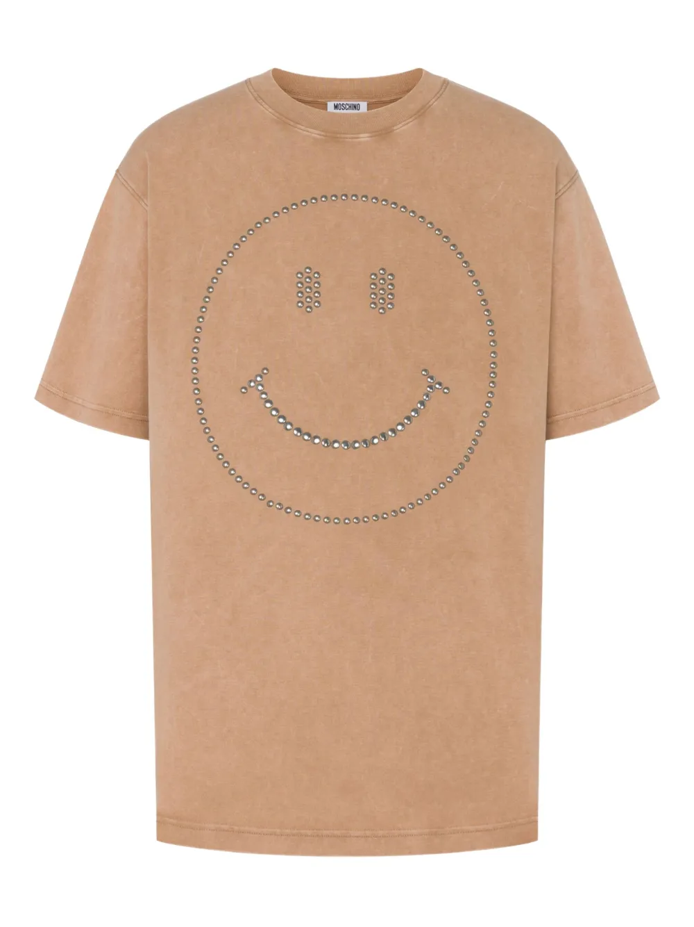 

Футболка Smiley с заклепками Moschino, нейтральный