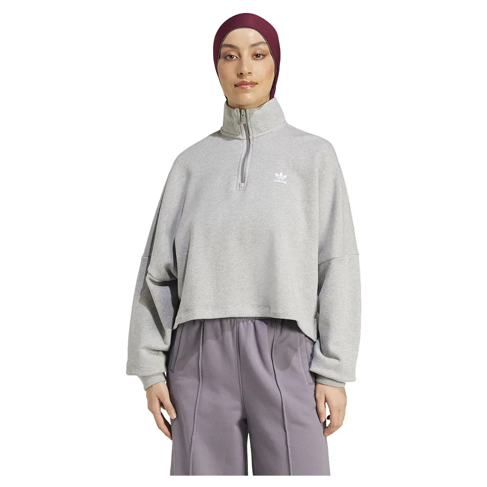 

Толстовка adidas Originals Essentials French Terry half zip, серый