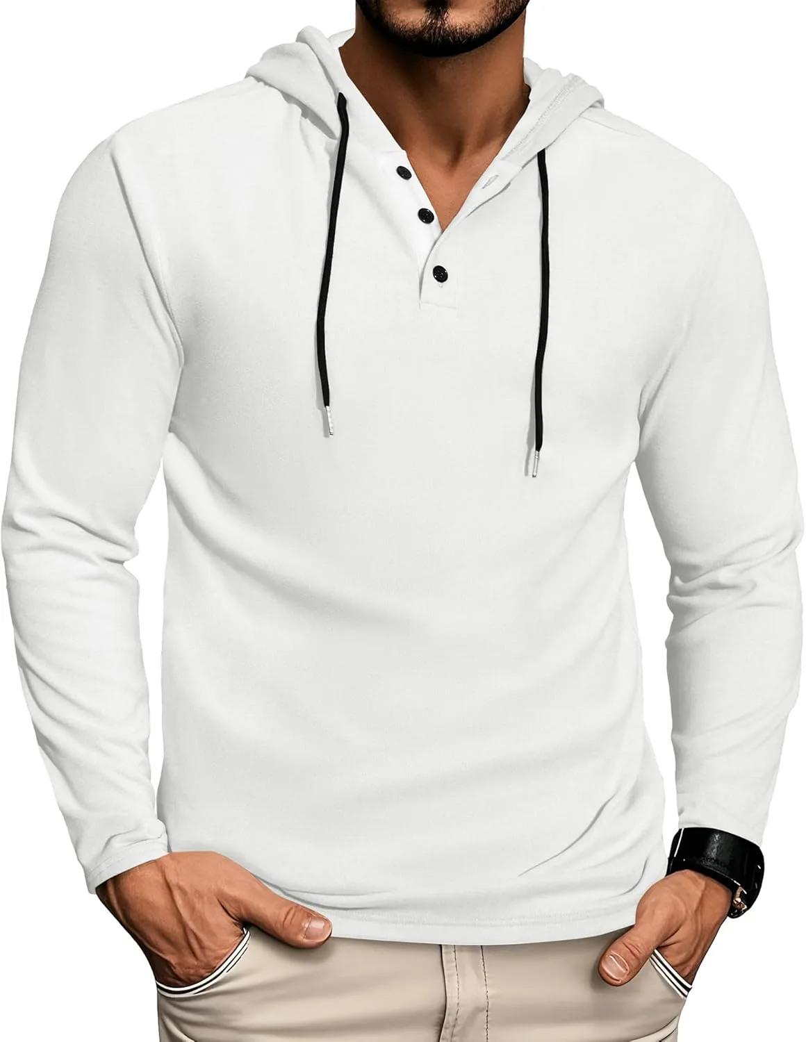 

Мужская модная спортивная толстовка с длинным рукавом и цветным воротником CTU