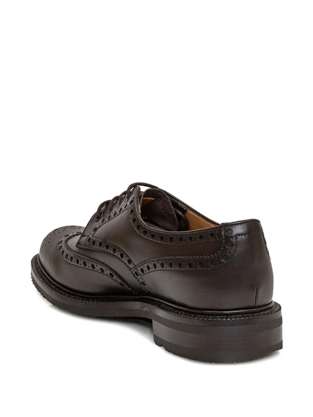 Лоферы Horsham Brogue на блочном каблуке Church'S, коричневый — фото 3
