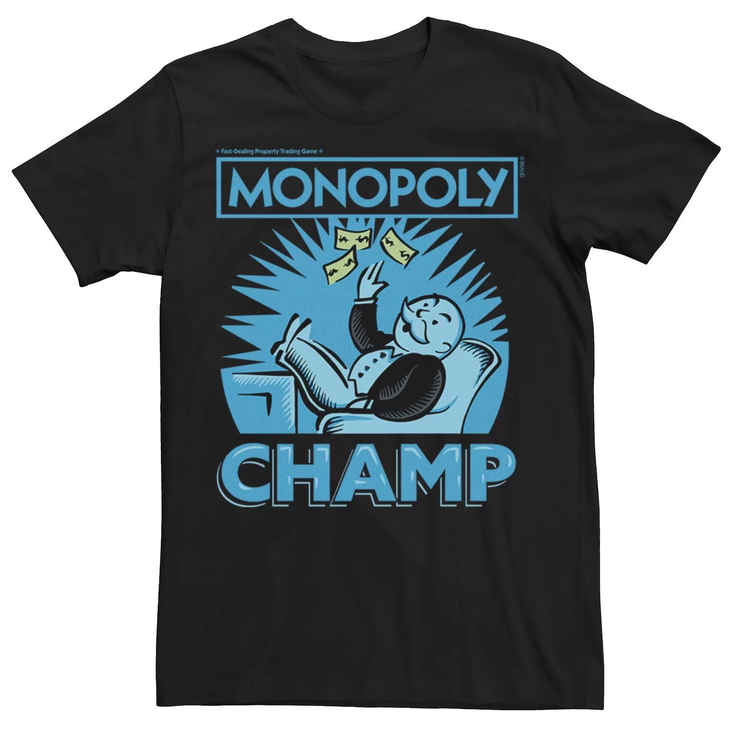 

Мужская футболка Monopoly Champ Money Toss Licensed Character
