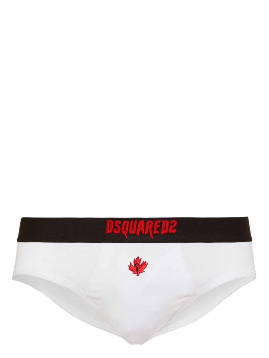

DSQUARED2 трусы-брифы Horror с вышивкой, белый