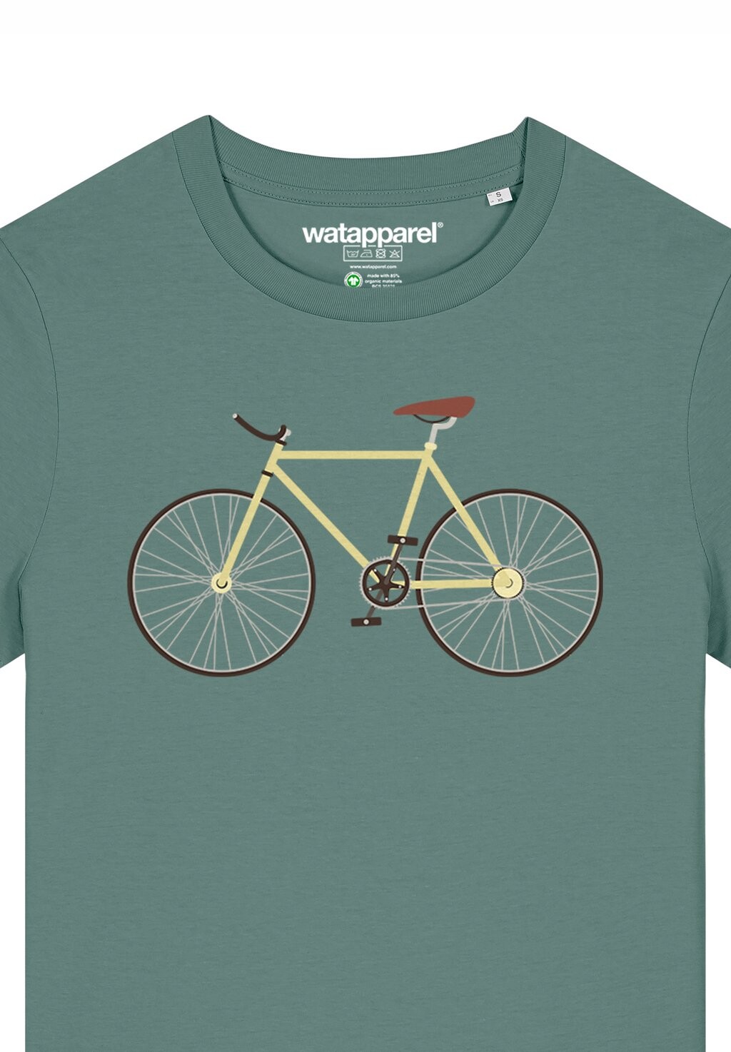 

Футболка с принтом BIKE watapparel, темно-зеленый