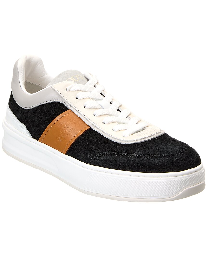 

Кроссовки TOD из замши и кожи TOD's, черный