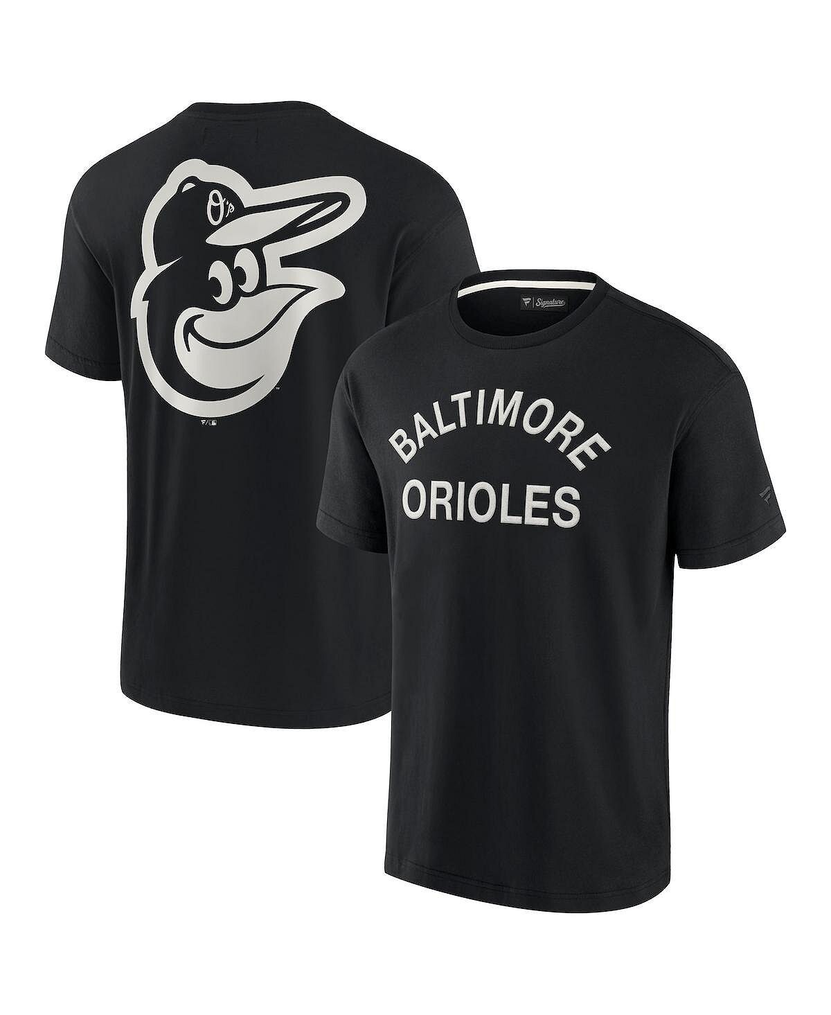 

Черная мужская и женская супермягкая футболка Baltimore Orioles с коротким рукавом Fanatics Signature, Черный, Черная мужская и женская супермягкая футболка Baltimore Orioles с коротким рукавом Fanatics Signature