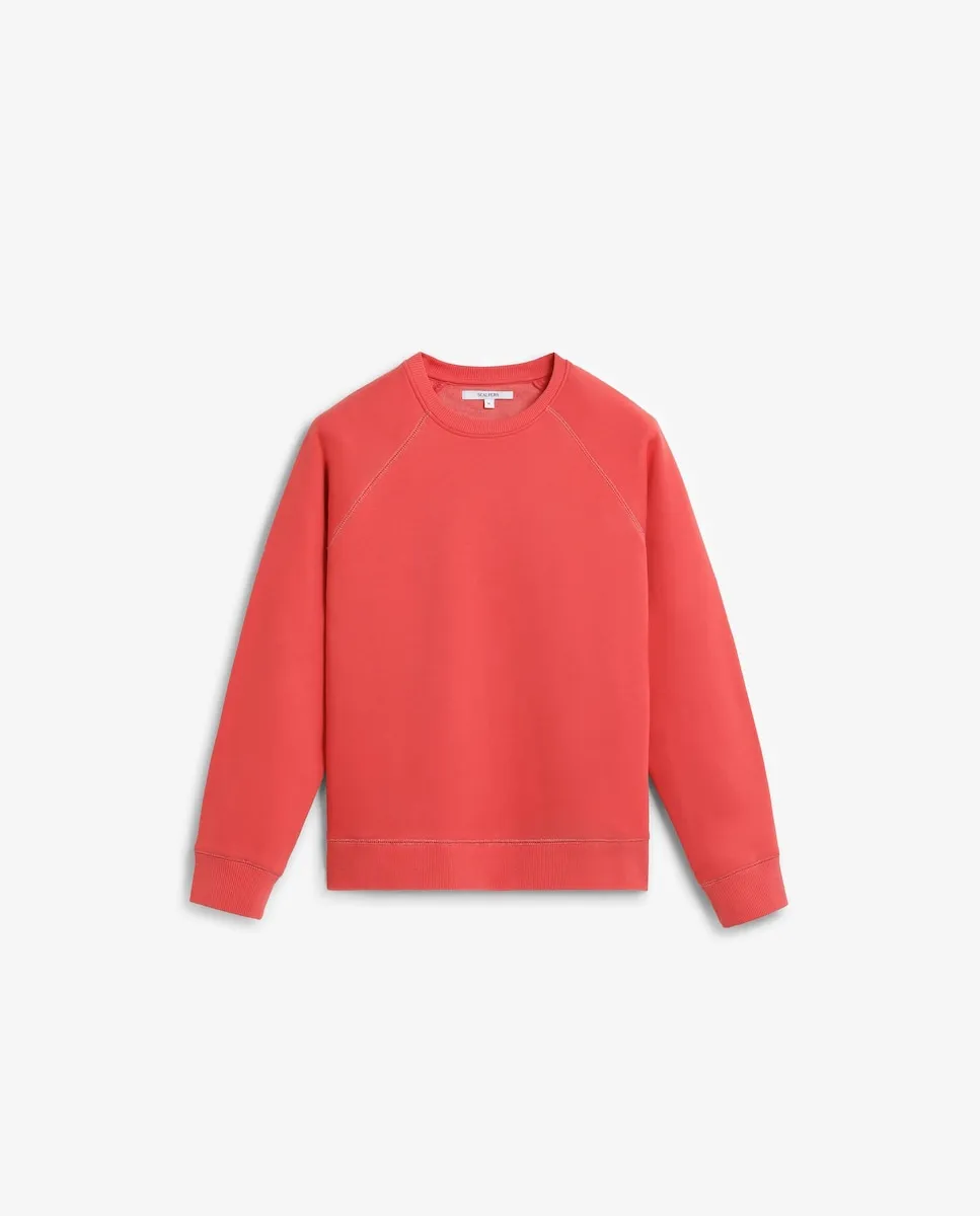 

Женская толстовка с круглым вырезом и логотипом на спине Scalpers, красный