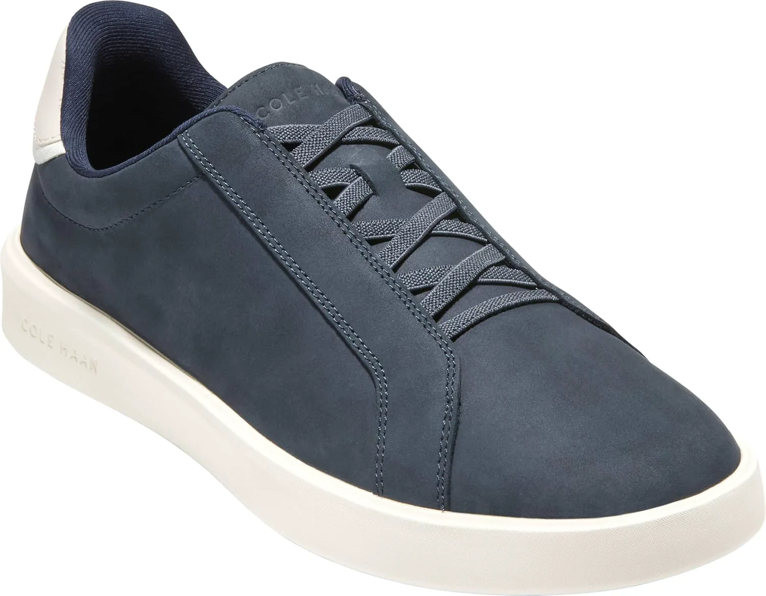 Мужские слипоны Cole Haan Grand Crosscourt с дневной шнуровкой, темно-синий/слоновая кость — фото 4