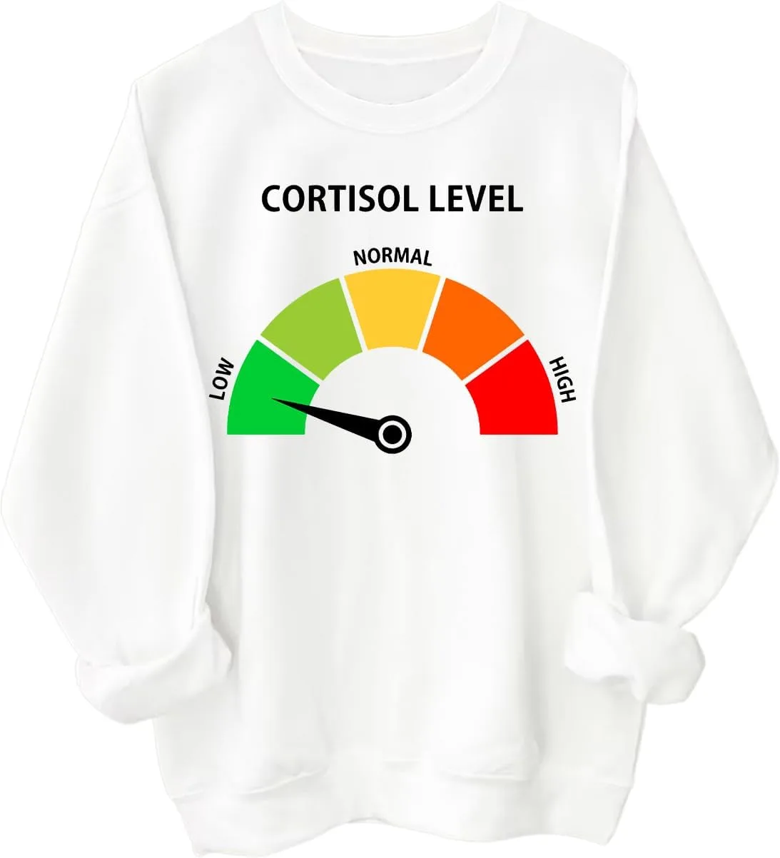 

Толстовка с принтом "Cortisol Level" для мужчин и женщин Racsea
