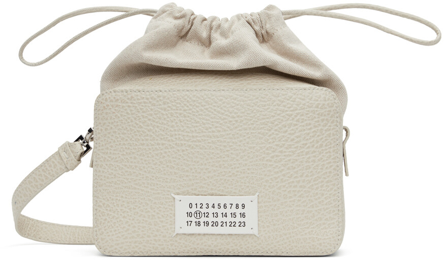 

Бежевая сумка через плечо с логотипом Maison Margiela, цвет Greige