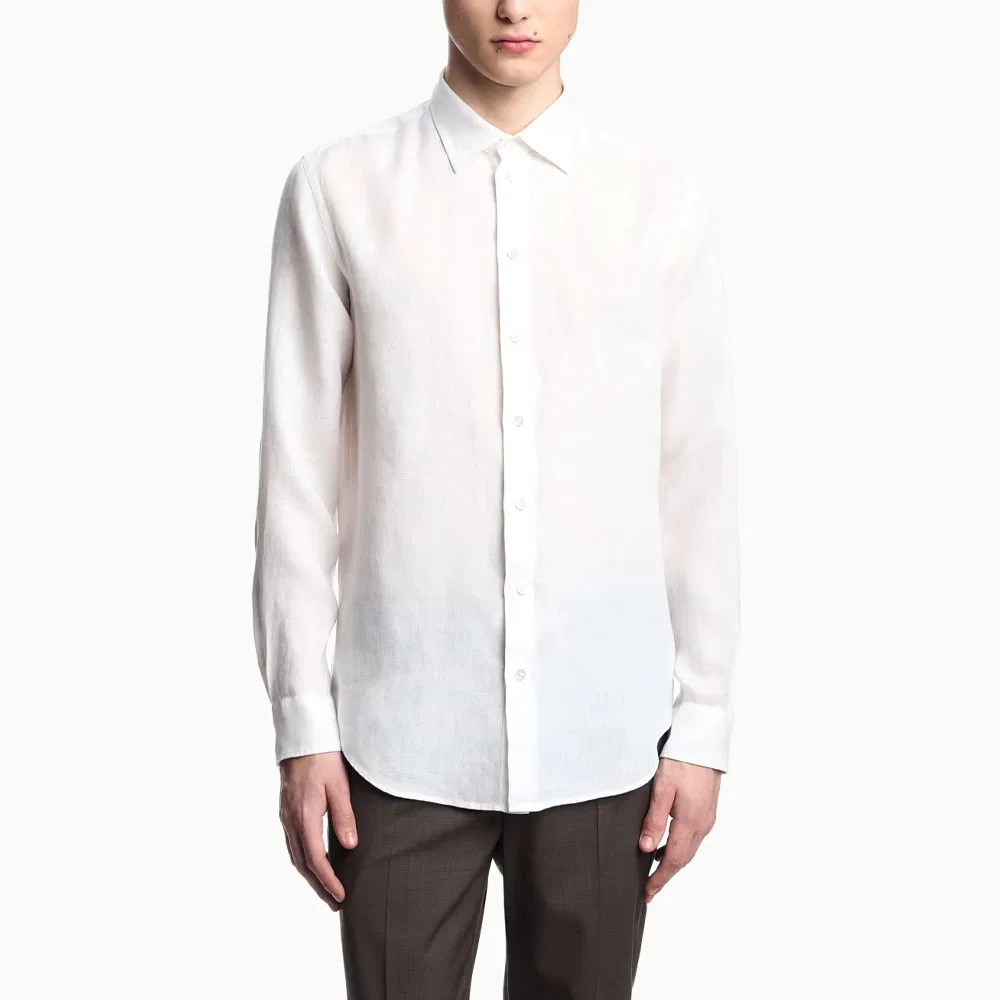 Рубашка мужская White Moderate EMPORIO ARMANI — фото 2